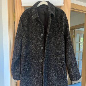 J Crew Ludlow 40R Italian Wool Coat in Dark Grey Charcoal